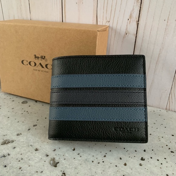 NWT COACH 3in1 WALLET WITH VARSITY STRIPE - Picture 1 of 8